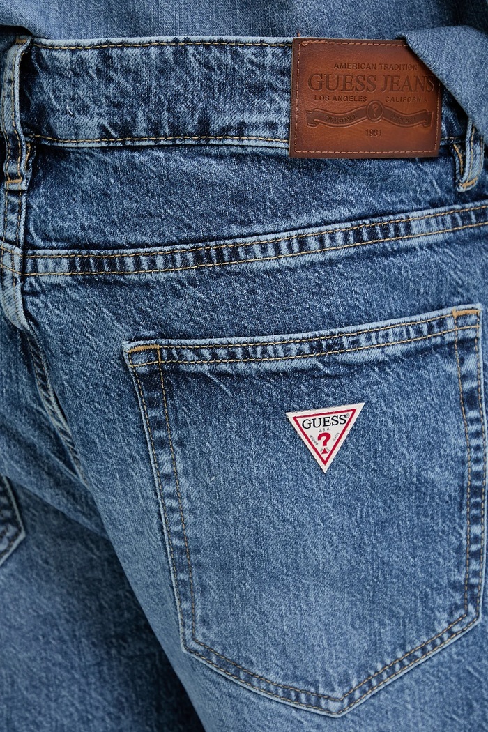 Τζιν παντελόνι Guess Jeans μωβ M5GA90.D5M53
