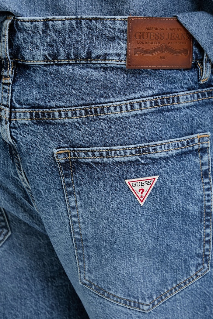 Τζιν παντελόνι Guess Jeans μωβ M5GA90.D5M53