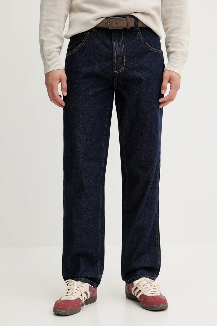Kavbojke Dickies Houston Denim Rinsed mornarsko modra DK0A4XFLRIN1