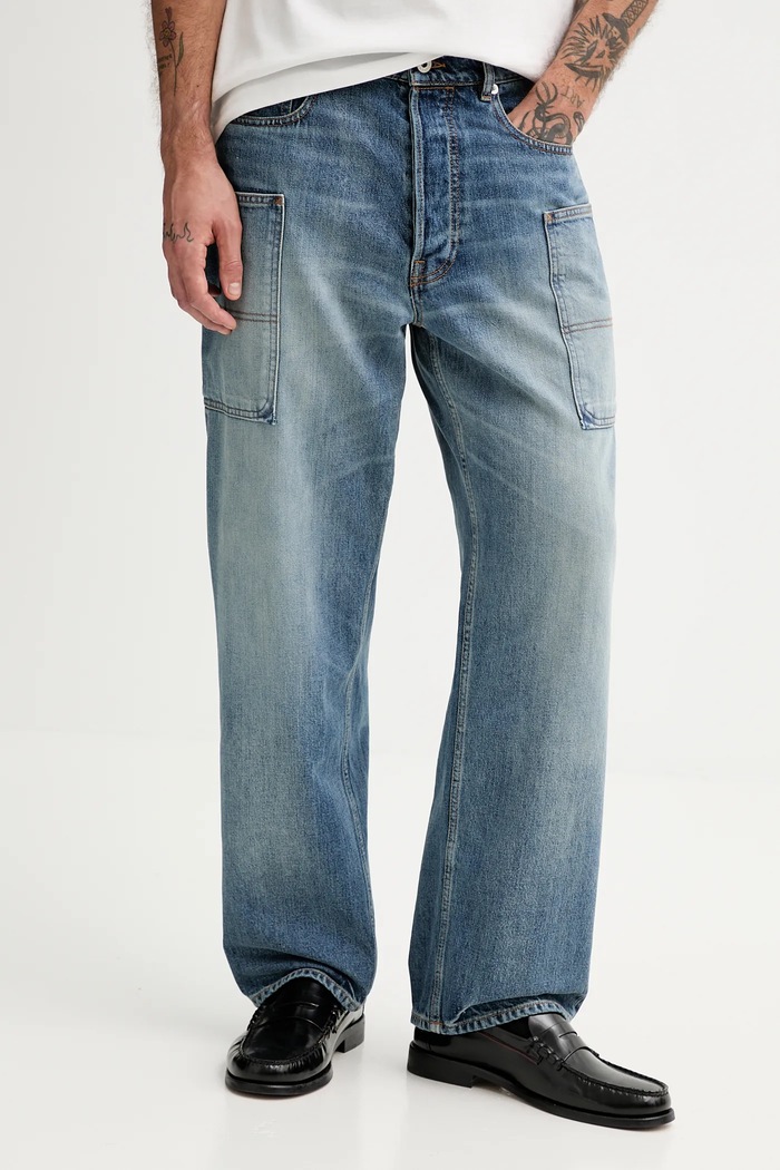 Kenzo jeans albastru FF55DP4086I7.DS