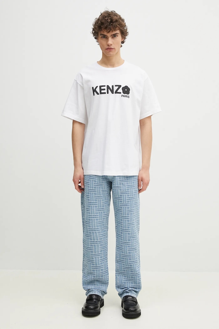 Kenzo jeansy FF55DP4106J4.DB niebieski