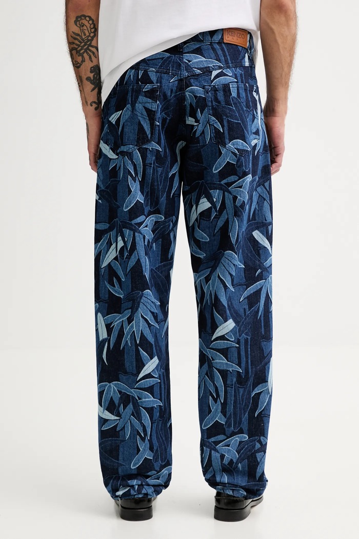 Дрехи Дънки Kenzo FF55DP4106P1.DM тъмносин
