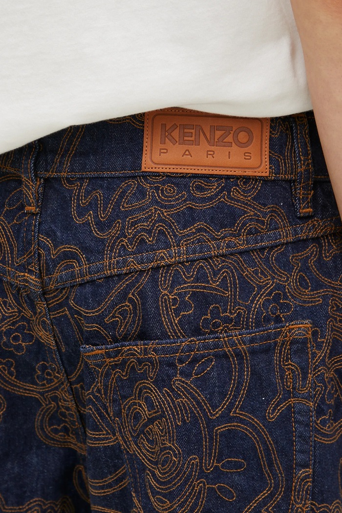 Джинси Kenzo темно-синій FF55DP4196V1.DM