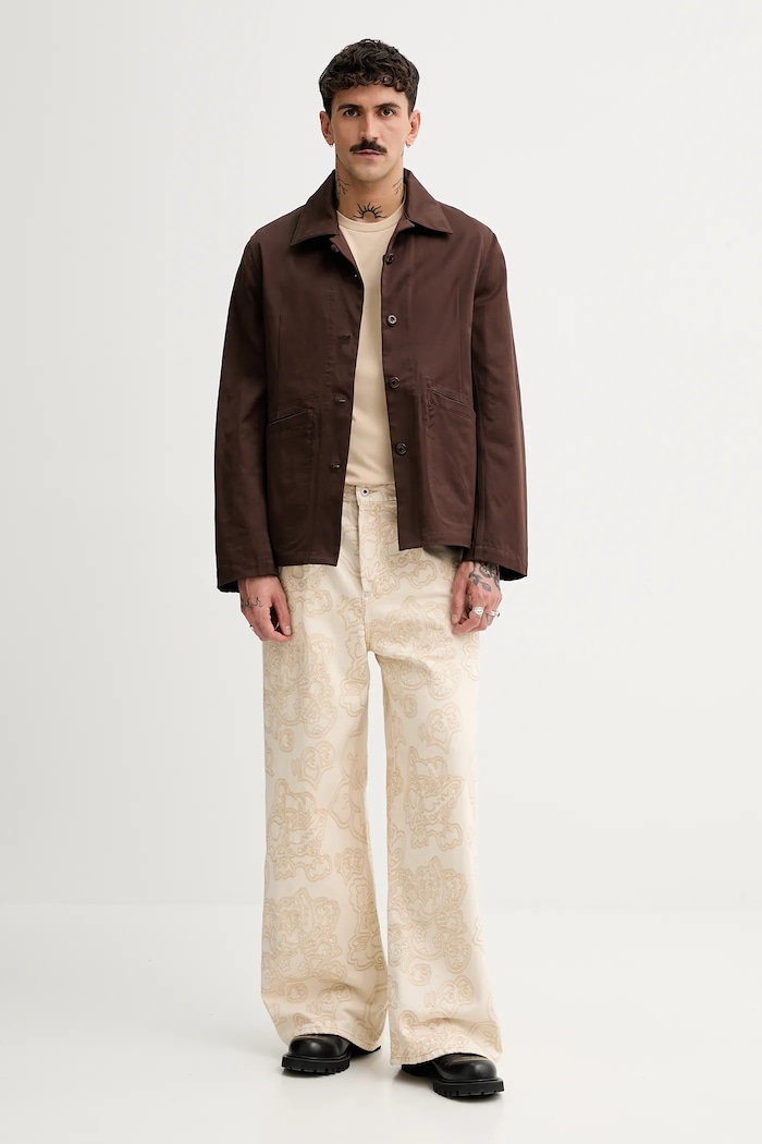 Džíny Kenzo FF55DP4196W1.WM béžová SS25