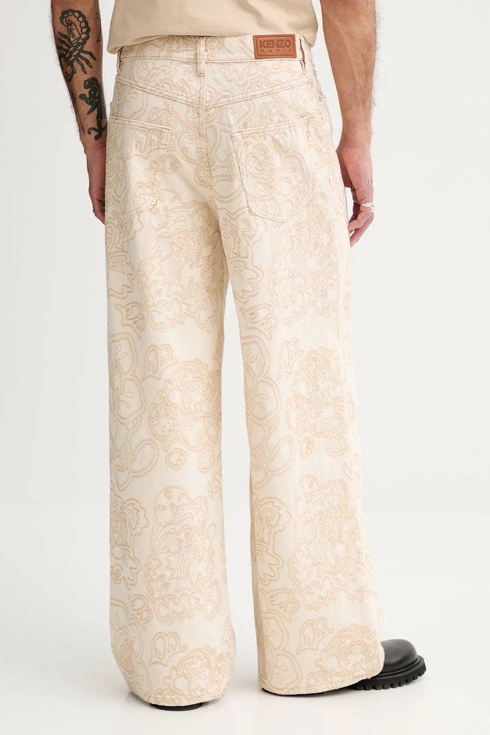 Oblečení Džíny Kenzo FF55DP4196W1.WM béžová