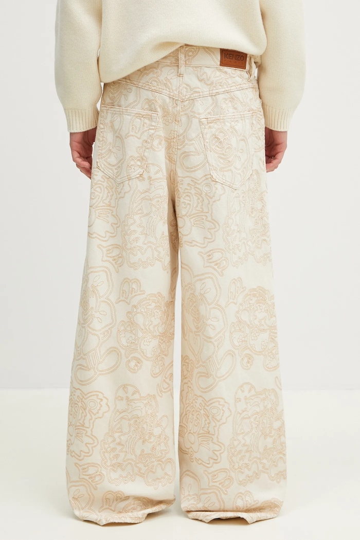 Oblečení Džíny Kenzo FF55DP4196W1.WM béžová