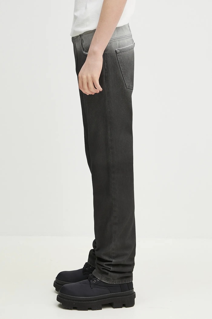 Marcelo Burlon jeansy Gradient Dnm Low Waist Pants Black White CMYA03AS25DEN0011001 czarny SS25