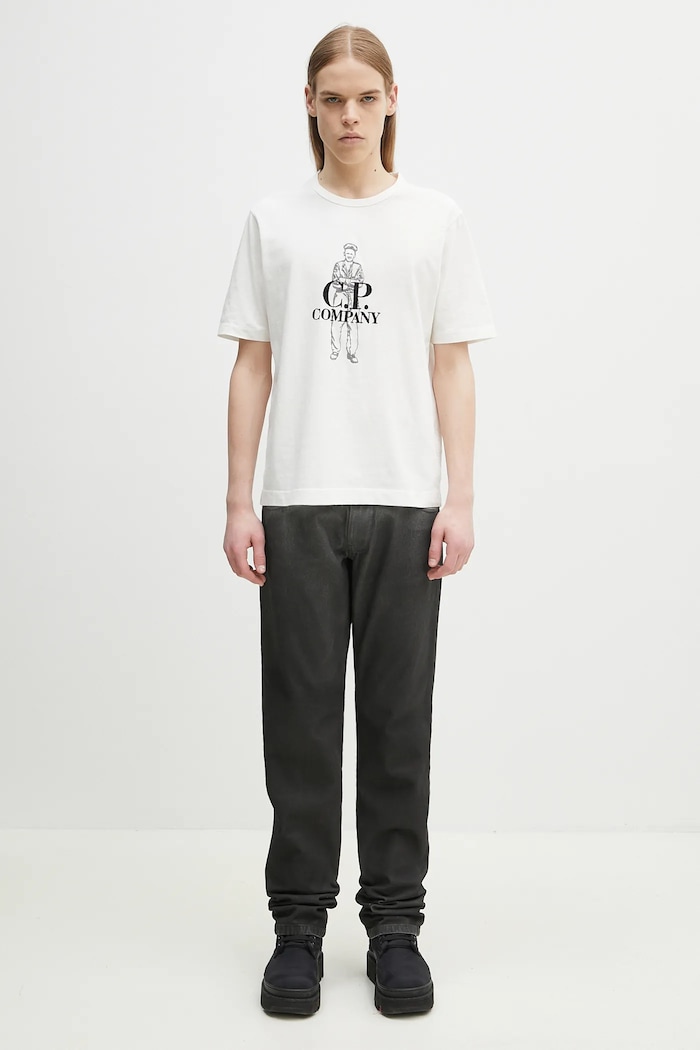 Marcelo Burlon jeansy Gradient Dnm Low Waist Pants Black White CMYA03AS25DEN0011001 czarny
