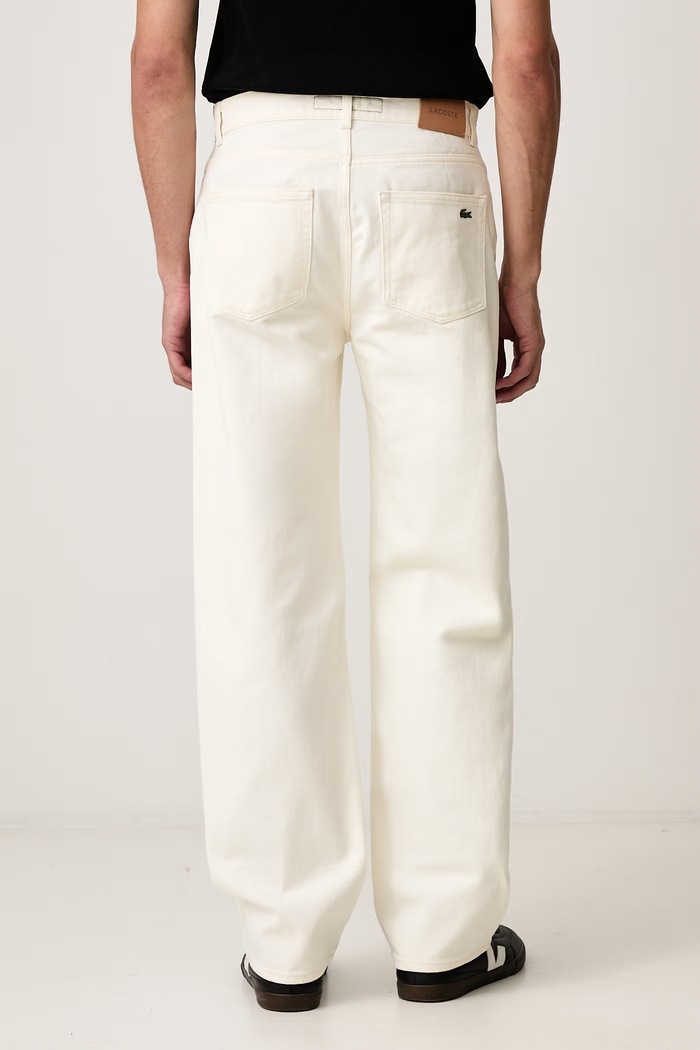 Odzież Lacoste Jeansy straight męskie HH2321 beżowy