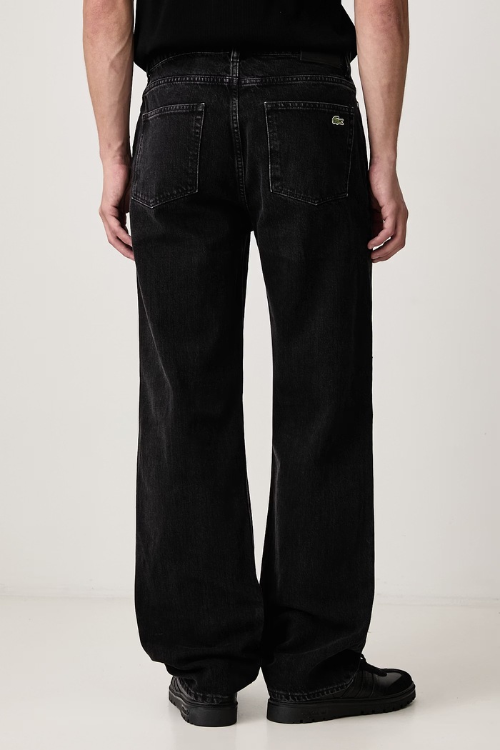 Odzież Lacoste Jeansy straight męskie HH2321 czarny