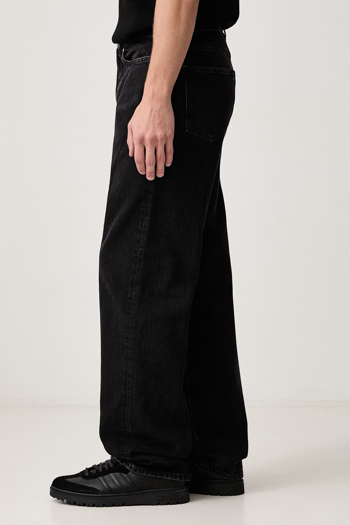 Jeansy straight męskie Lacoste HH2321 czarny
