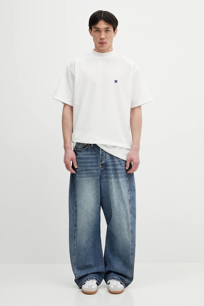 Evisu jeans Kamon Leather Applique 2ESHTM5JE1010 albastru