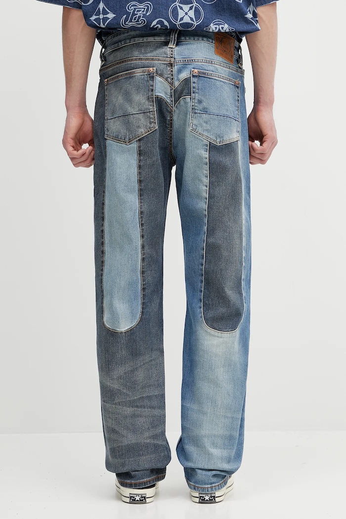 Îmbrăcăminte Evisu jeans 2-tone Denim w Inserted Daicock 2ESHTM5JE1015 albastru