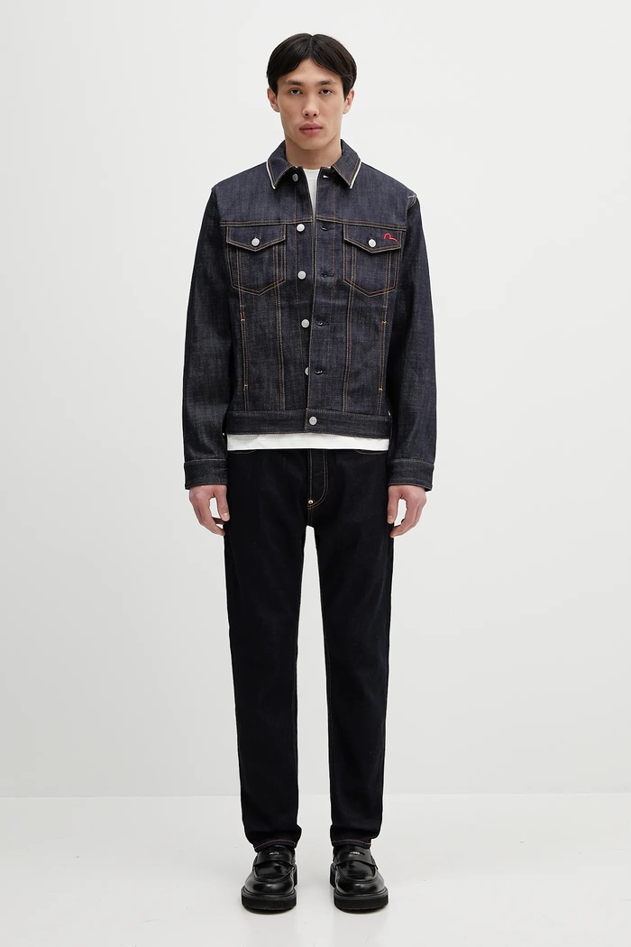 Evisu jeans Seagull Printed Pocket 2ESHTM5JE1016 bleumarin