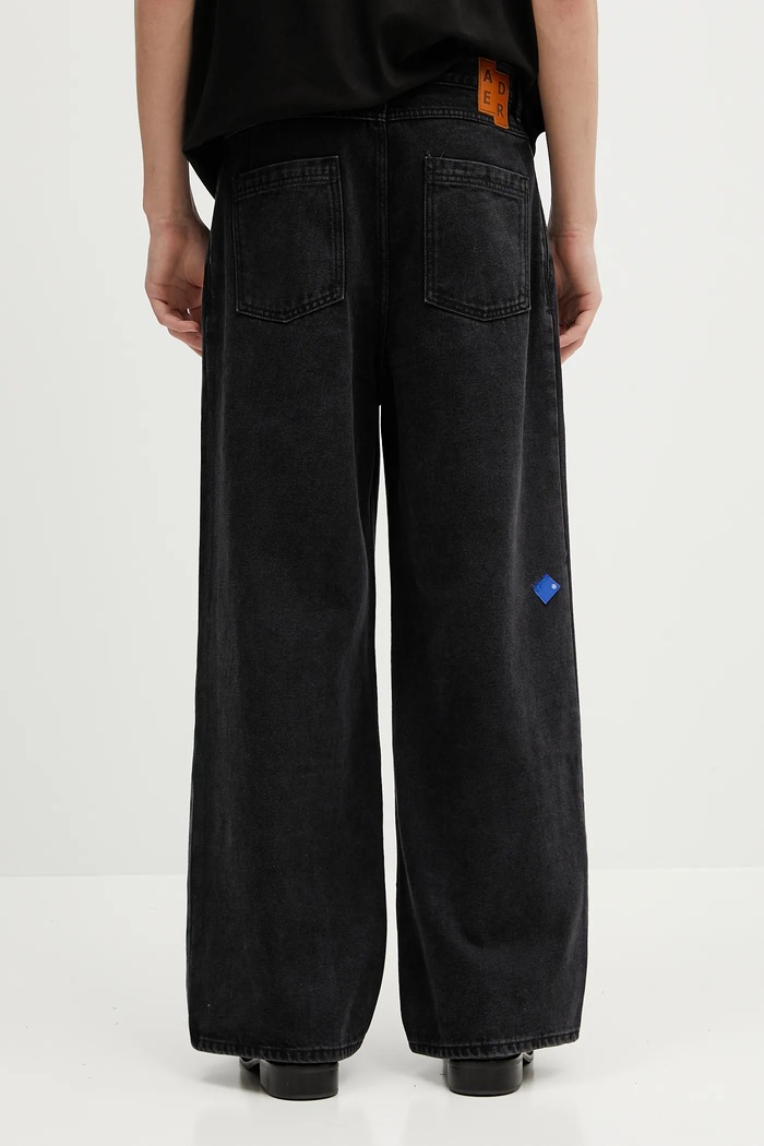 Ρούχα Τζιν παντελόνι Ader Error Apparel-Bottom BO42FYJE0102BK μαύρο