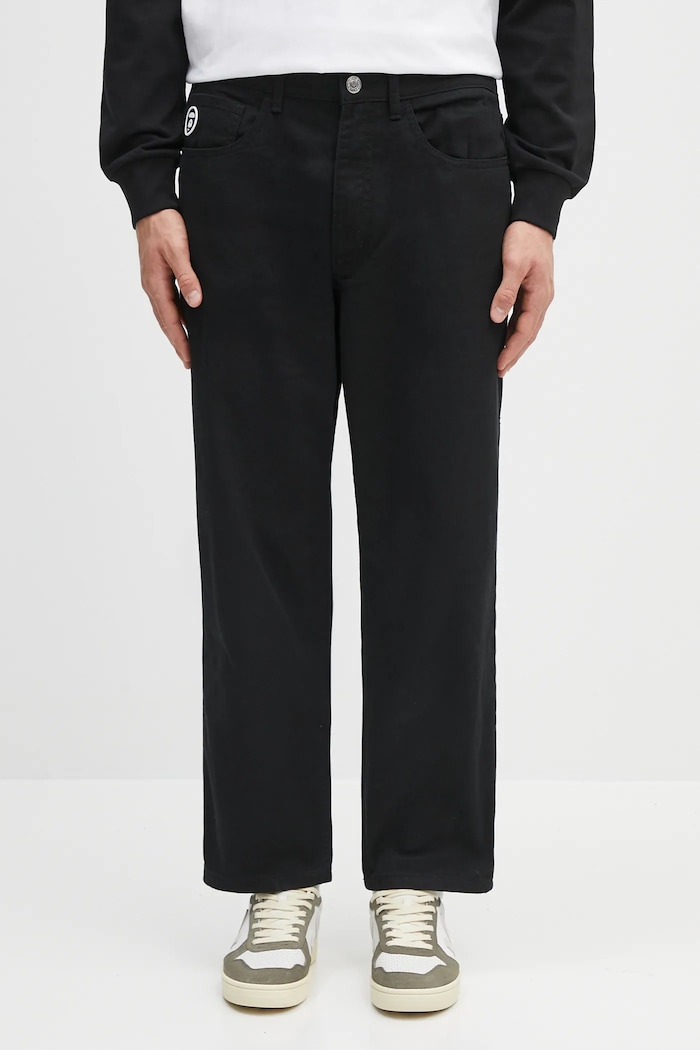 AAPE jeansy bawełniane Now czarny AAPPTMB623XXN