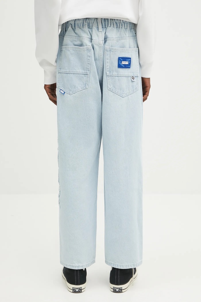 Clothing AAPE cotton jeans Now AAPPTMB623XAN blue