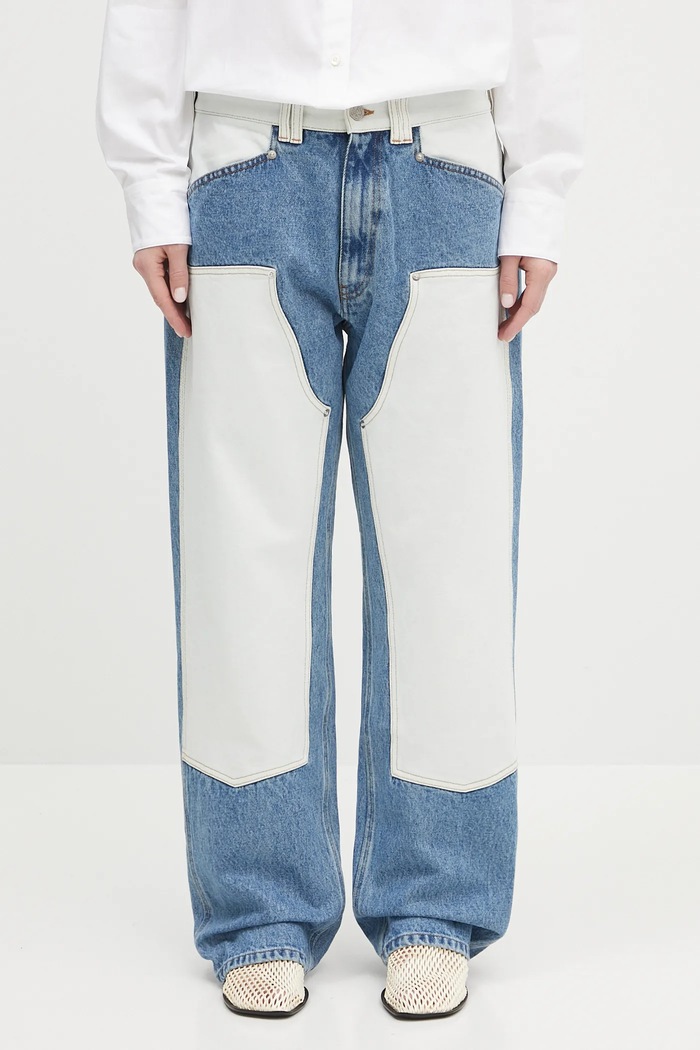 Džíny Aries Patchwork Western Carpenter Jeans AR3030503 modrá SS25