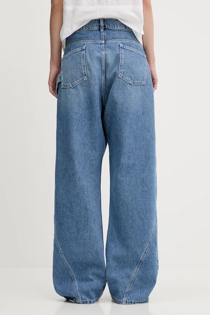 Одяг Бавовняні джинси JW Anderson Twisted Workwear DT0110.PG1735.804 блакитний