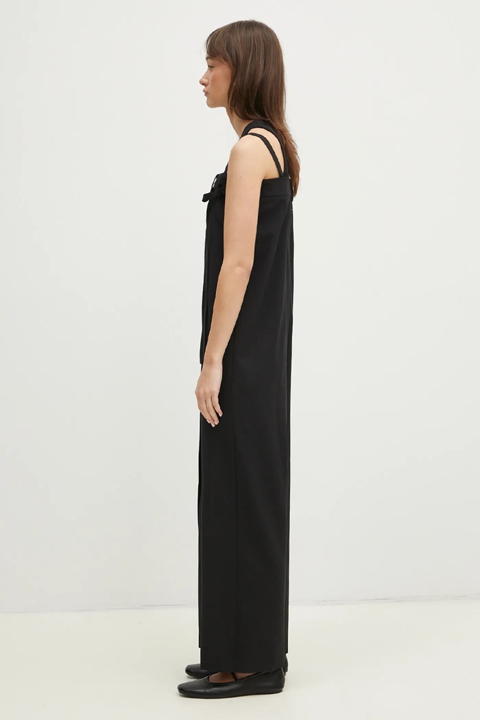 Вълнен гащеризон MM6 Maison Margiela S52FP0089 черен SS25
