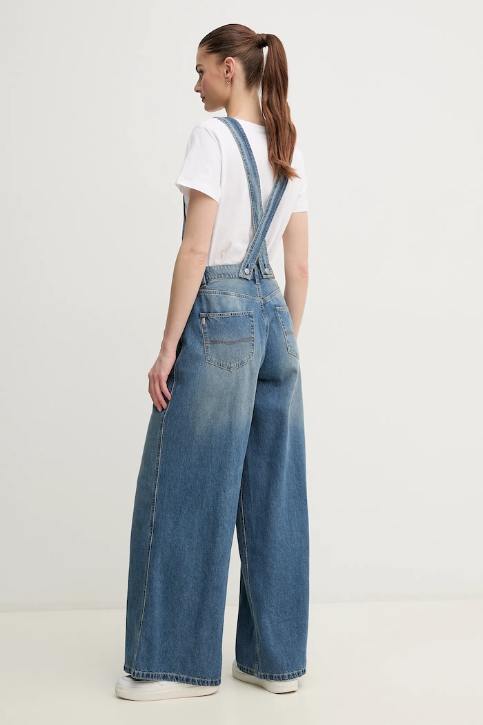 Pepe Jeans ogrodniczki jeansowe SABRINA PL230515 niebieski SS25