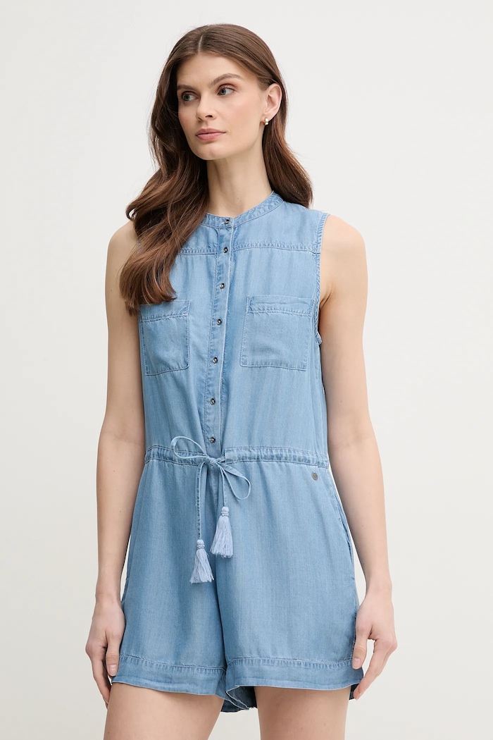 Pepe Jeans kombinezon EDMEES tkanina niebieski PL230524