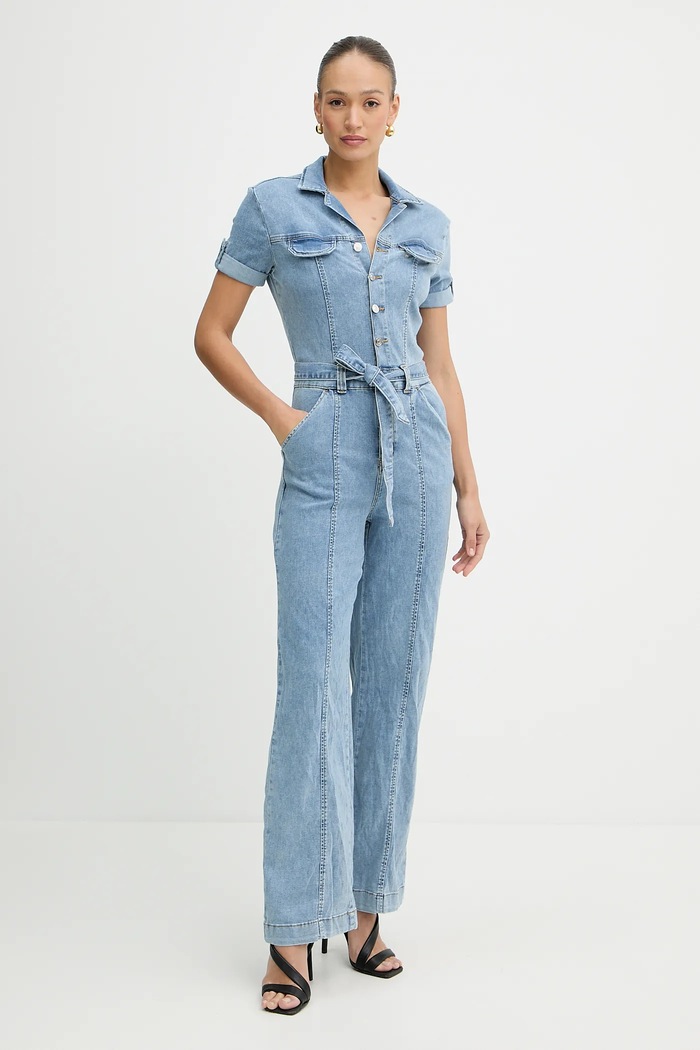 Guess salopetă jeans PARKER W5GD1B.D5O90 albastru SS25