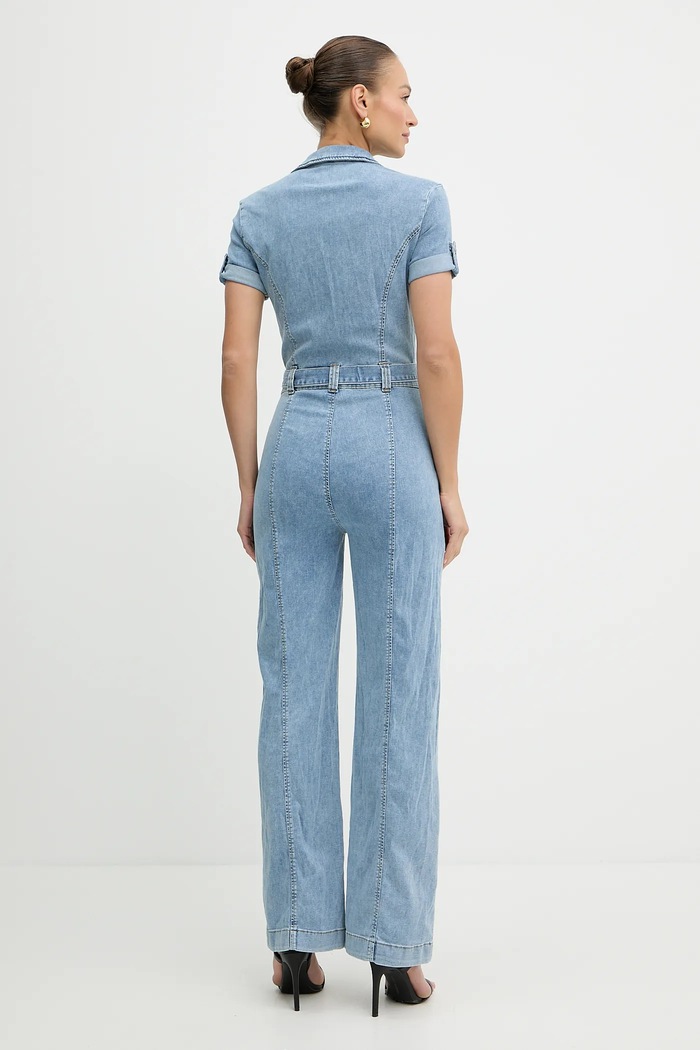 Îmbrăcăminte Guess salopetă jeans PARKER W5GD1B.D5O90 albastru