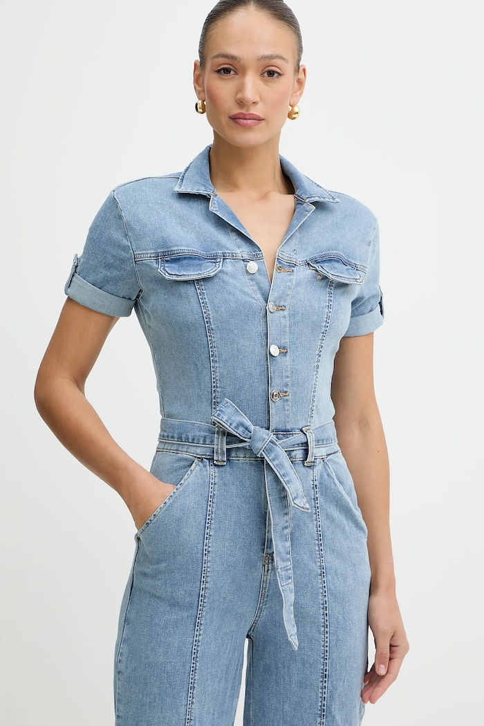 Guess salopetă jeans PARKER W5GD1B.D5O90 albastru
