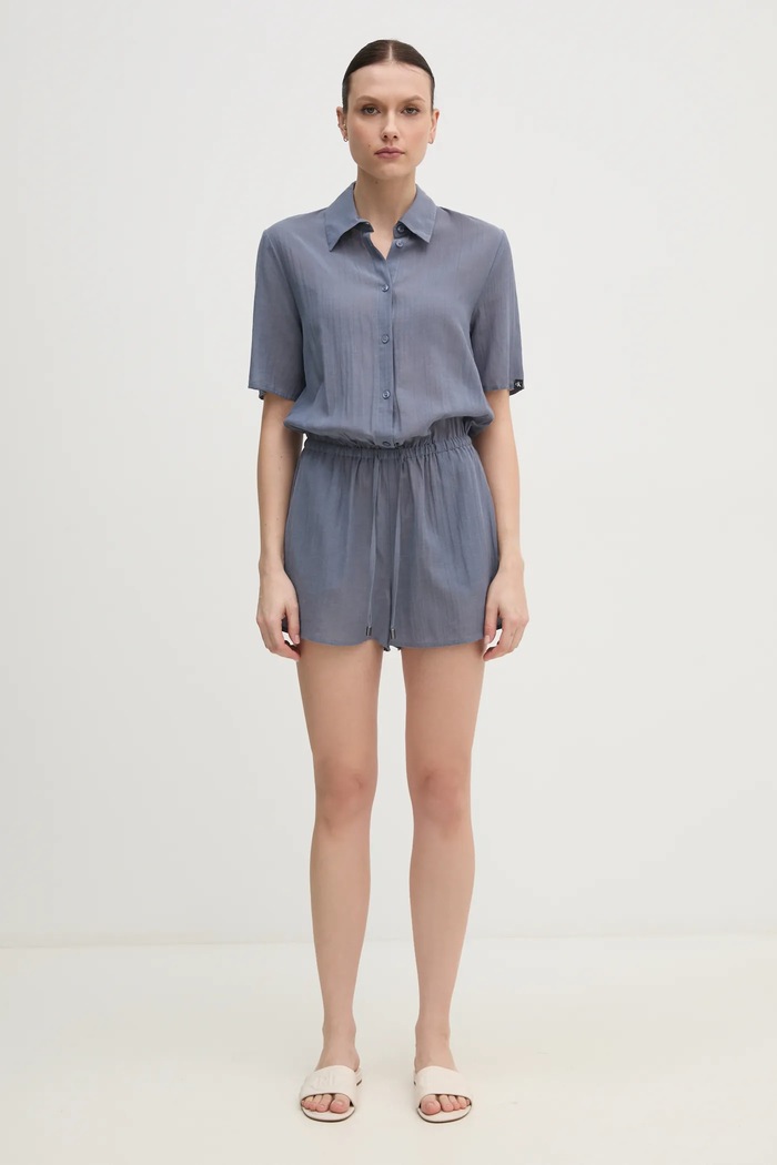Ολόσωμη φόρμα Calvin Klein KW0KW02853 μπλε SS25