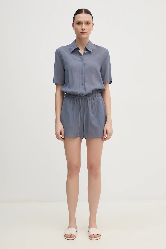 Ολόσωμη φόρμα Calvin Klein KW0KW02853 μπλε SS25
