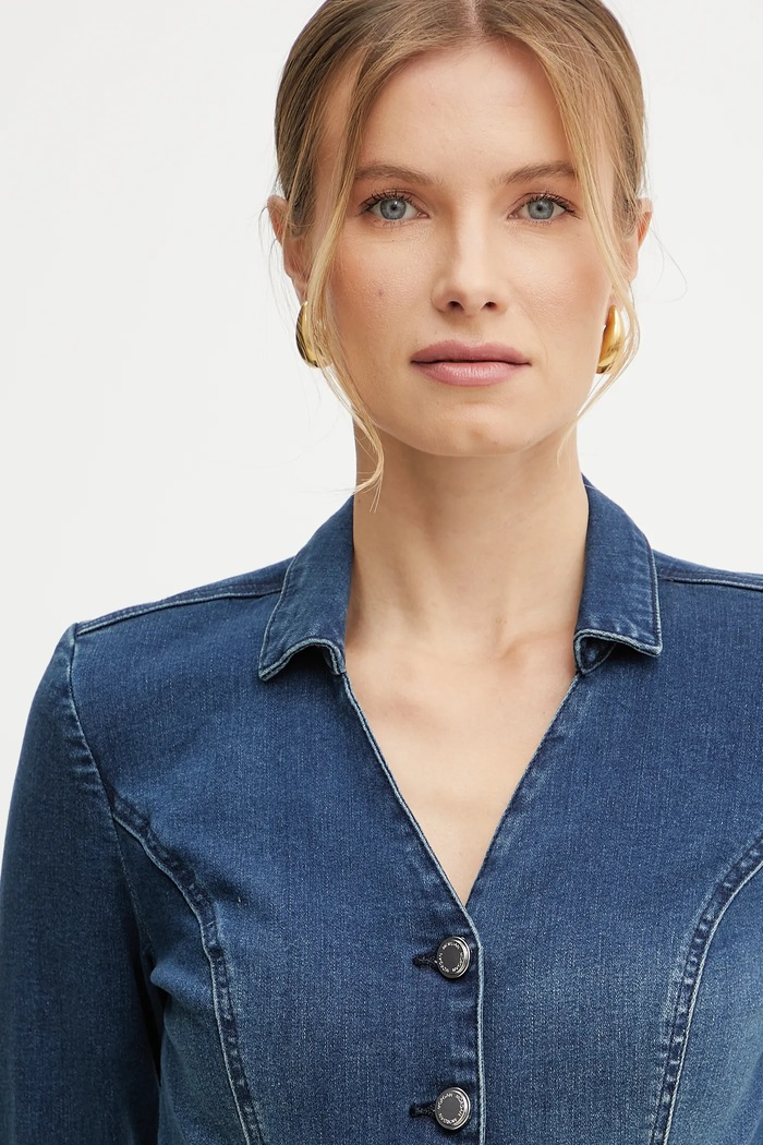 Salopeta jeans PCHALA Morgan bleumarin PCHALA