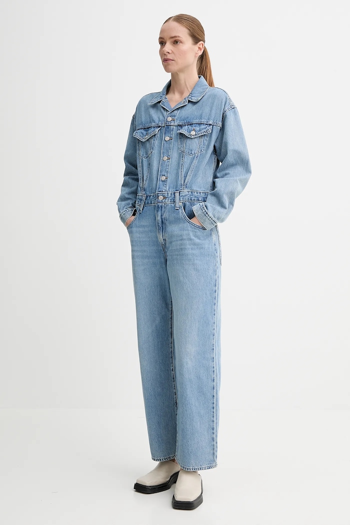 Levi's tuta in denim BAGGY JUMPSUIT H125 001WA blu SS25