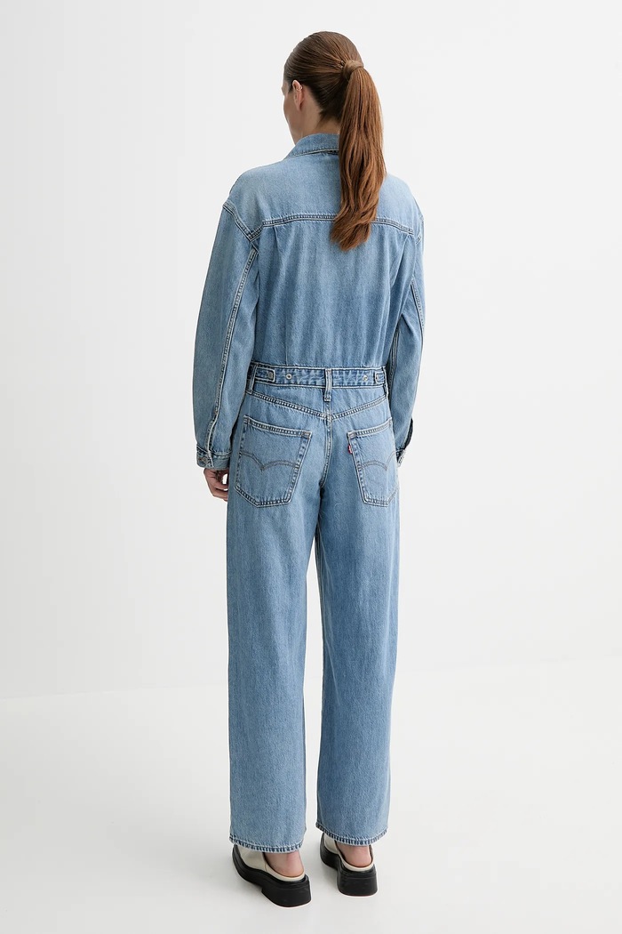 Abbigliamento Levi's tuta in denim BAGGY JUMPSUIT H125 001WA blu