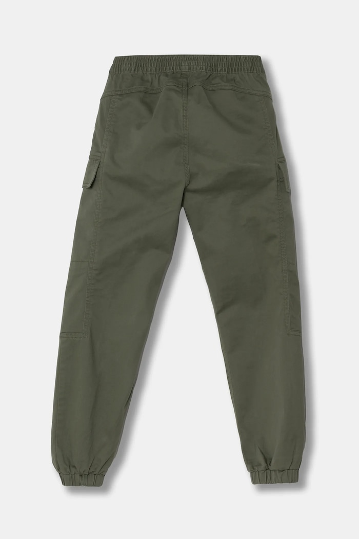 Calvin Klein Jeans spodnie dziecięce ESSENTIAL WOVEN CARGO IB0IB02270.PPYA zielony SS25