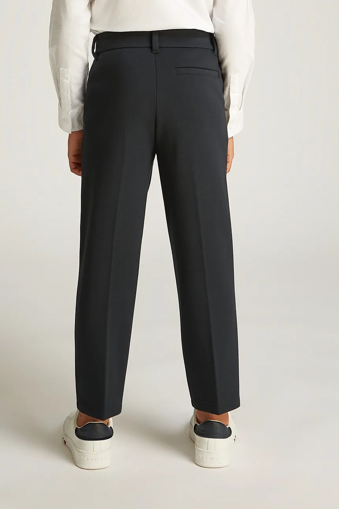 Detské nohavice Calvin Klein Jeans TAILORED PUNTO čierna IB0IB02341.PPYA