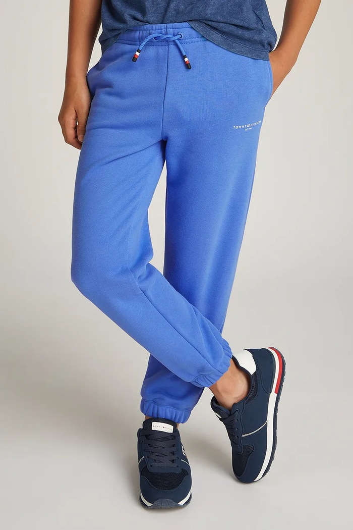 Tommy Hilfiger spodnie dresowe dziecięce dzianina niebieski KS0KS00596.128.176.PPYA