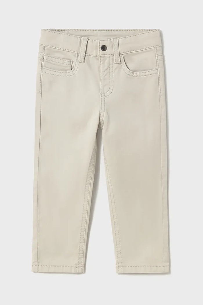 Mayoral spodnie dziecięce slim fit basic z elastanem szary 506.3E.Baby.PPYA