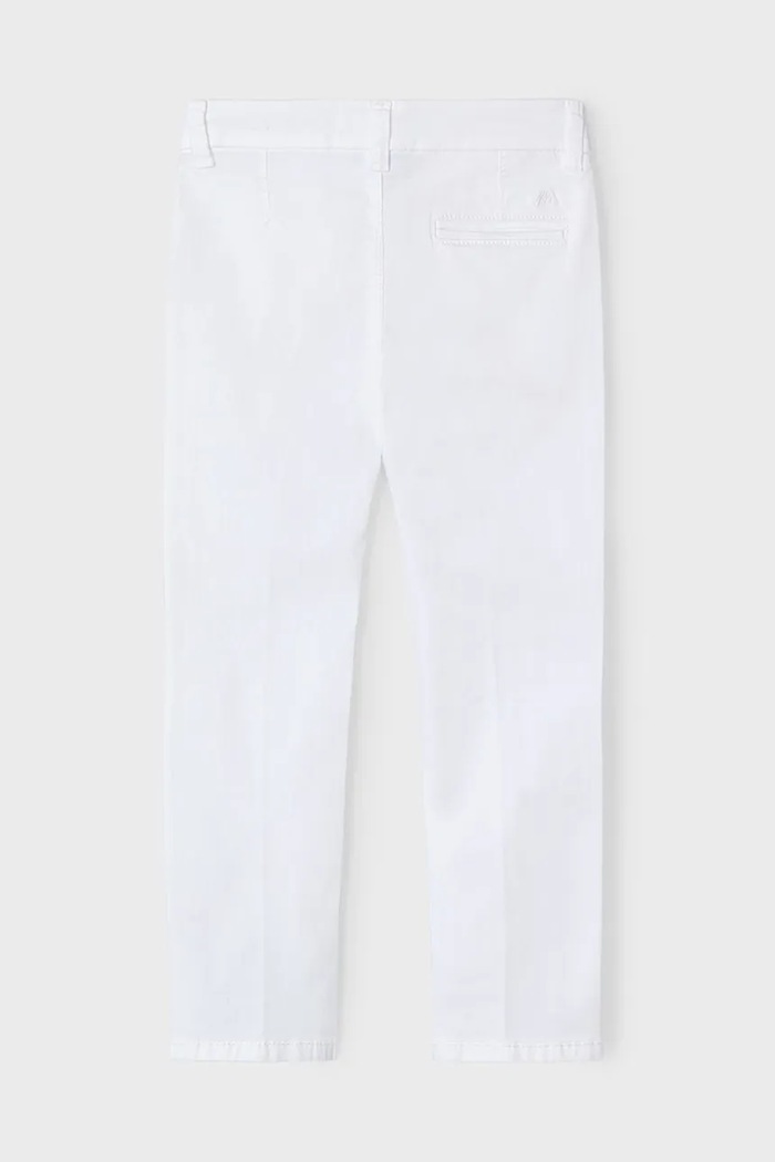 Mayoral Pantaloni copii 512.5C.Mini.PPYA alb SS25