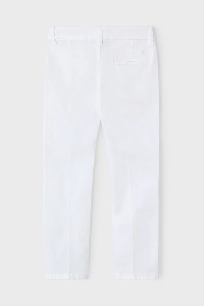 Mayoral Pantaloni copii 512.5C.Mini.PPYA alb SS25
