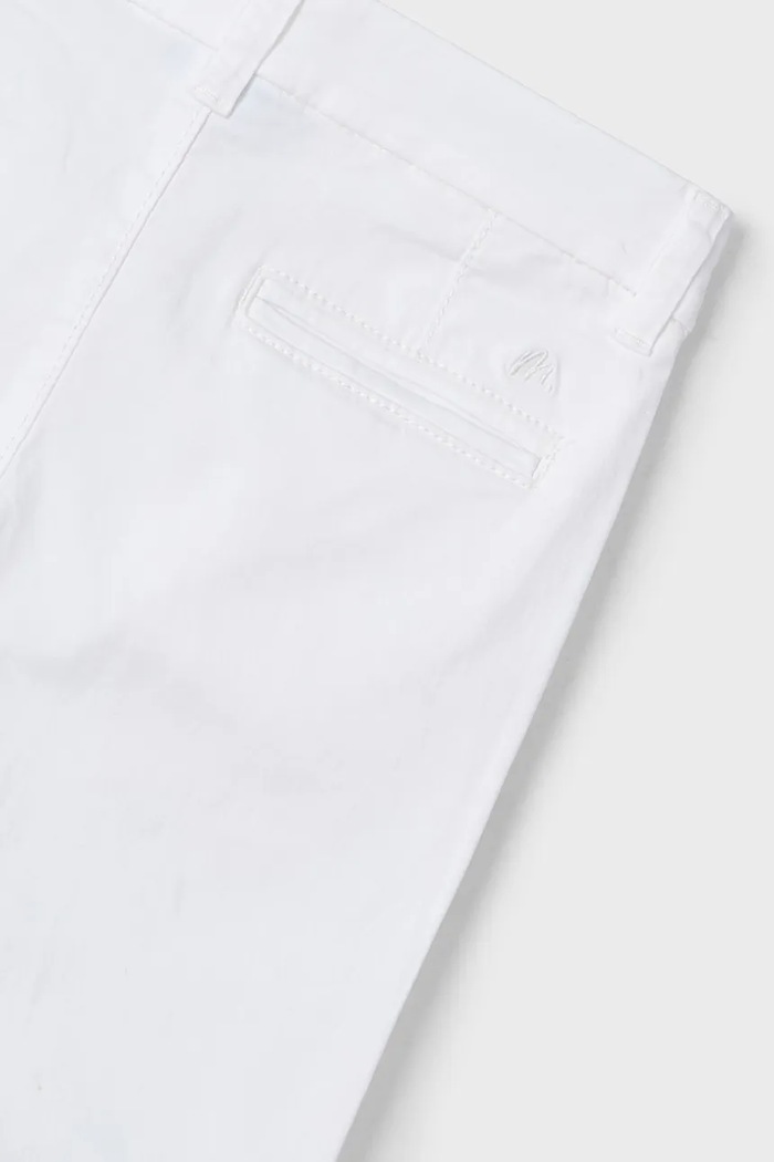 Băieți Mayoral Pantaloni copii 512.5C.Mini.PPYA alb