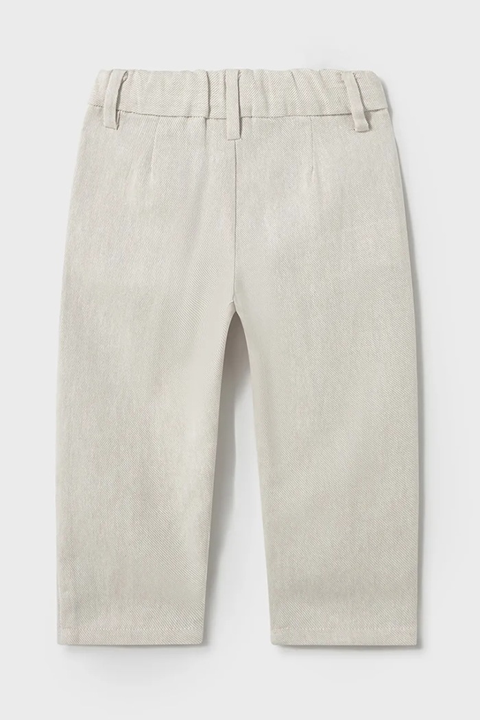 Mayoral Pantaloni din bumbac pentru bebeluși 1576.3A.Baby.PPYA bej SS25