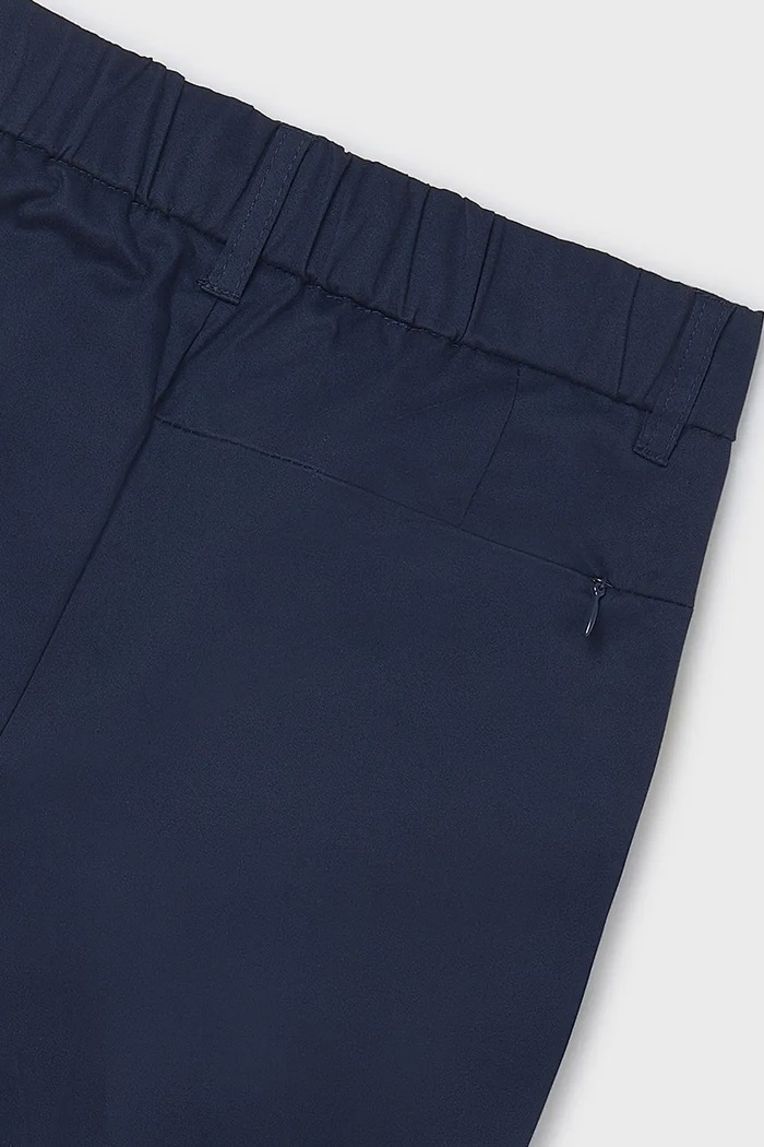 Băieți Mayoral pantaloni de bumbac pentru copii slim 6523.7A.Junior.PPYA bleumarin