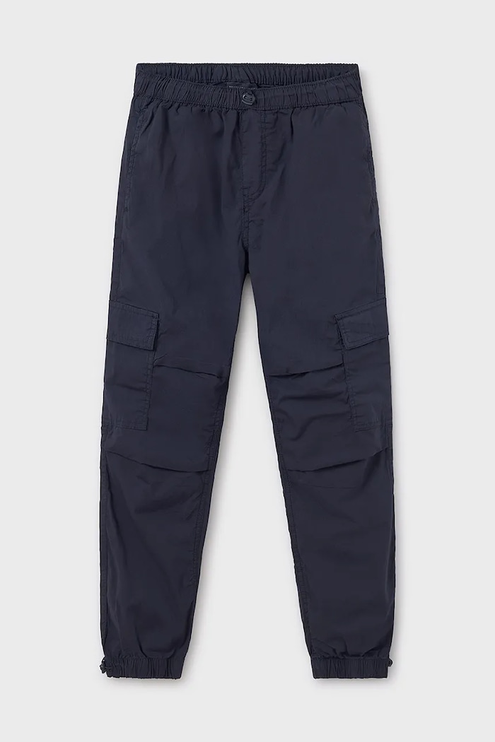 Mayoral pantaloni de trening pentru copii cargo 6529.7F.Junior.PPYA bleumarin SS25