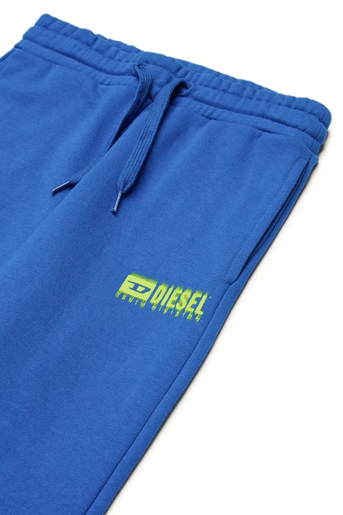 Dječaci Dječji pamučni donji dio trenirke Diesel PBASEL TROUSERS J02316 plava