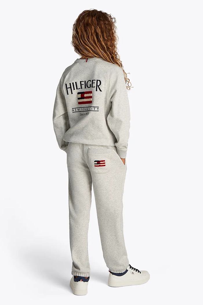 Детски спортен панталон Tommy Hilfiger KB0KB09616.116.122.PPYA бял