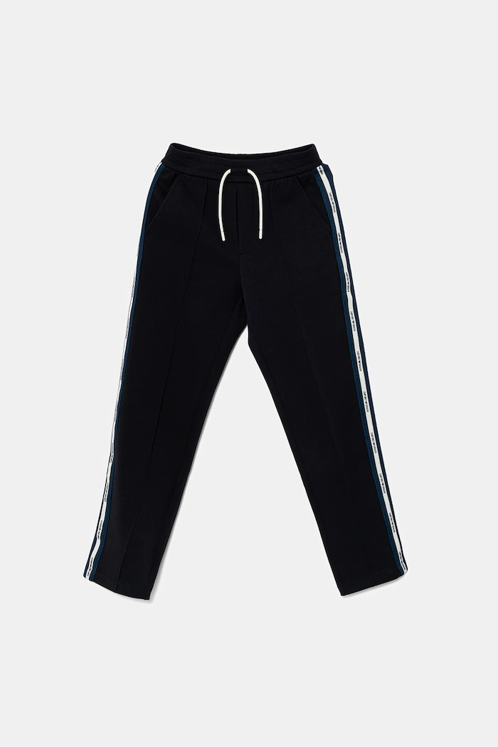 Dětské tepláky Emporio Armani pletenina námořnická modř EB000148.AF10126
