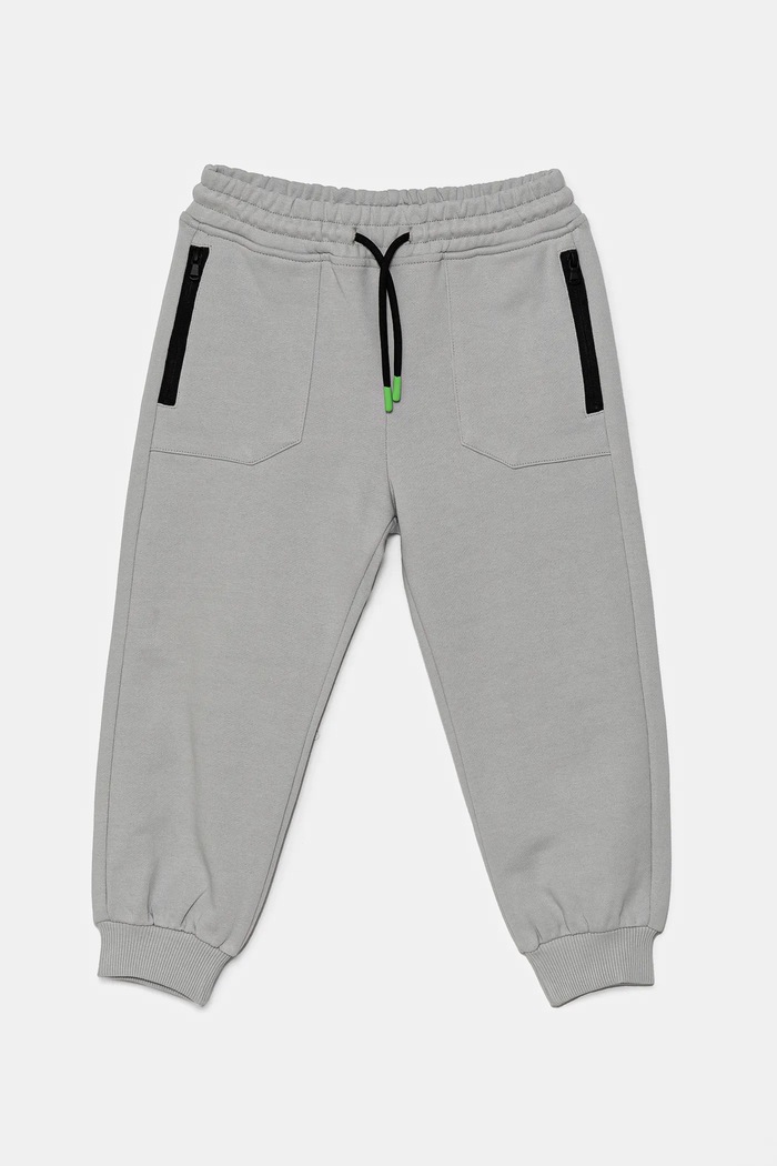United Colors of Benetton pantaloni de trening din bumbac pentru copii bumbac gri 3UNIGF04L.P.Seasonal