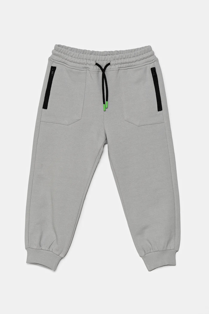 United Colors of Benetton pantaloni de trening din bumbac pentru copii bumbac gri 3UNIGF04L.P.Seasonal