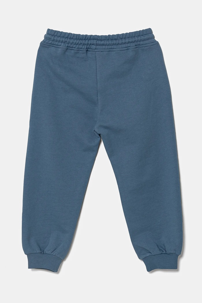 Dječji pamučni donji dio trenirke United Colors of Benetton 3UNIGF04L.P.Seasonal plava SS25